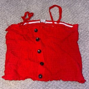red crop top